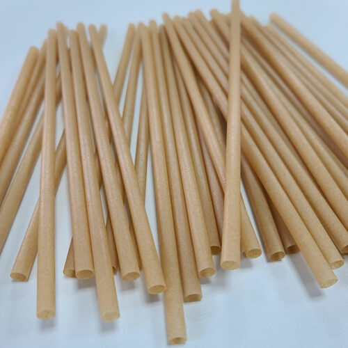 Ø12 Bevel Coffee Grounds Straw 100Pcs